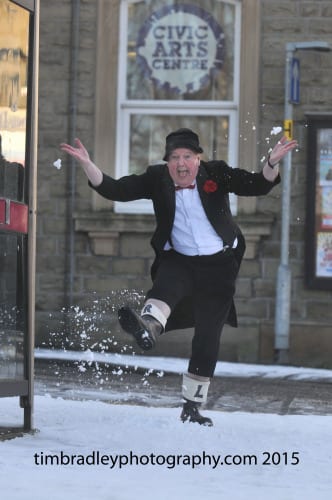 Jimmy Cricket in the snow